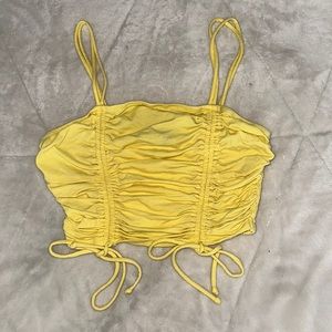 Yellow crop top ☀️✨